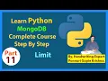 Learn Python MongoDB Complete Course Step By Step Limit Ponnuri Gopie Krishna Part-11