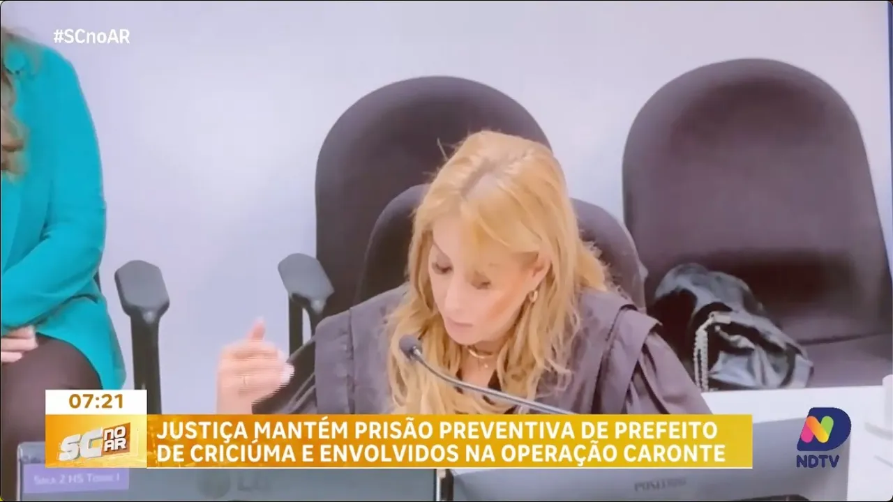 Justiça mantém prisão preventiva de prefeito de Criciúma e outros envolvidos na Operação Caronte