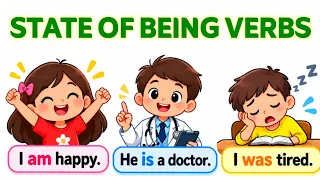 State of being verbs and Linking Verbs | Being verbs for kids | Learn being verb #linkingverb #verbs