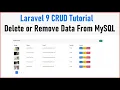 Laravel 9 CRUD Tutorial - Delete or Remove Data From MySQL