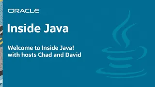 Welcome to Inside Java with hosts Chad David - Inside Java Podcast 1