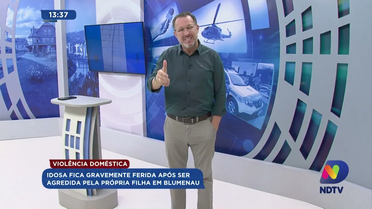 Idosa fica gravemente ferida após ser agredida pela própria filha em Blumenau