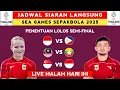 Jadwal Siaran Langsung Sea Games Malam Ini - Indonesia vs Thailand - Timnas indonesia