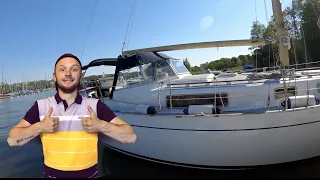 Snowbird Ep37 This is it, the sailboat going in the water after one year refit, big moment for me.