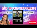DIY Music Keychain with QR Code Unique Personalized Craft Idea Crafting with Shaneda