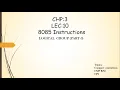 Instructions- CMP CPI - Lec-10 Chp-3 Logical Instructions Part-3 of 8085