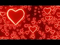 Download Lagu 4K Floating Glowing Red Hearts - Valentine’s Day - Free Motion Background