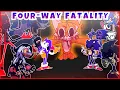 Download Lagu FOUR-WAY FATALITY | Four-Way Fracture but V2.5/3.0 Characters Sings it | FNF COVER