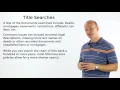 What is a Title Search