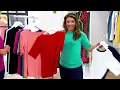 Susan Graver Essentials Liquid Knit Bateau Neck Top Sleeves on QVC