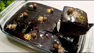 كيكة الشكولاته فى الخلاط فى ٥ دقايق فقط غرقانة شكولاتة اقتصادية جدا ومكوناتها فى كل بيت 