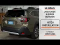 2020-2026 Subaru Outback U-Haul OEM Style Trailer Hitch Installation CMF13494