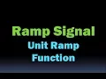 Ramp Signal Ramp Function Unit Ramp Function - Standard Signals