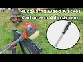 Husqvarna Gas Weed Wacker Carburetor Adjustment