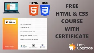 Free HTML and CSS Course with Certificate LetsUpgrade Free Courses