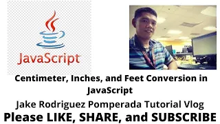 Centimeter Inches and Feet Conversion in JavaScript
