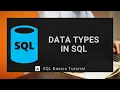 Data types in SQL server Part 6 - SQL Tutorial For Beginners in Hindi