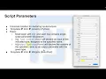 - Script Parameters