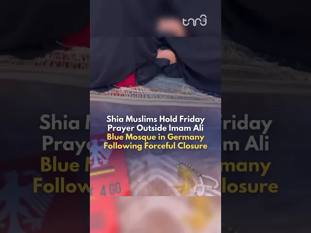 ⁣Following forceful closure of Imam Ali Mosque in Germany, Shia Muslims held Friday prayers outside.