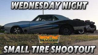 Small Tire Shootout for 3 000 ShowTime Dragstrip Wednesday Night Shootout