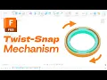 Upgrade your 3D Prints with a Twist Snap Mechanism Fusion 360