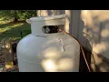 Mr Heater Big Maxx 50 000 btu heater with Menards 420 lb propane tank