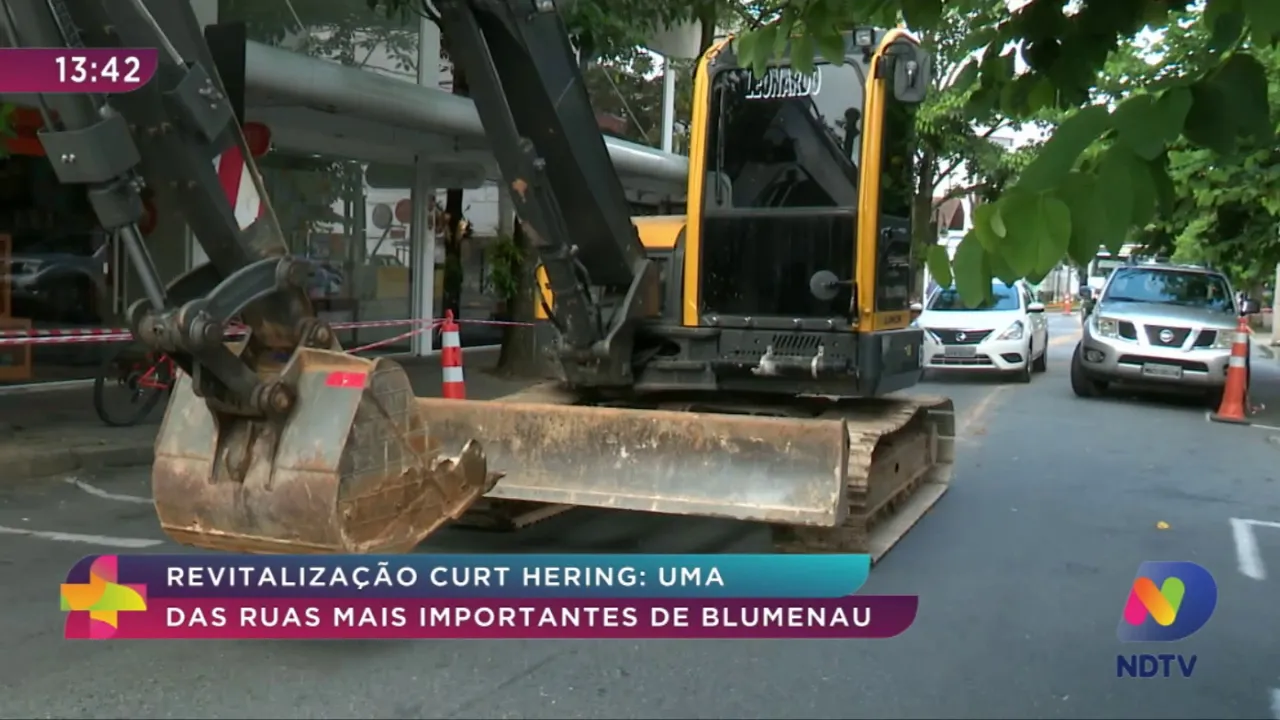 Revitalização Curt Hering tem alteração do trânsito no Centro