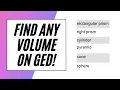 Find ANY Volume on the GED