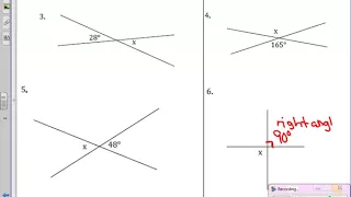 Lesson 1B Vertical Angles