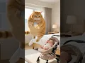 Download Lagu Today Steven rescued baby boss and became a dad! #stevenorangecat #cat #orangecat #babyboss #funny