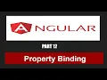 Property Binding in Angular Part 12 Angular 15 Angular Tutorial in Hindi