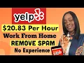 20 83 PER HOUR REMOVE SPAM WORK FROM HOME JOBS NO EXPERIENCE BENEFITS