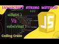 substr substring method in JavaScript