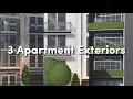 3 Bloxburg Apartment Exteriors 35k 95k 80k Bloxburg Speedbuild