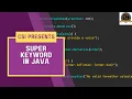 SUPER KEYWORD V-CODE 40 DAYS OF JAVA PROGRAMMING CSI VIT-AP
