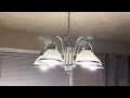 Hampton Bay Halophane 5 Light Brushed Nickel Chandelier 245200 New Review