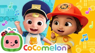 Bus Driver JJ vs Firefighter Nina! | Dance Party | CoComelon Nursery Rhymes & Kids Songs