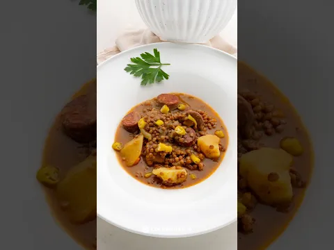 Lentejas CASERAS con chorizo y patata | Receta FÁCIL y reconfortante