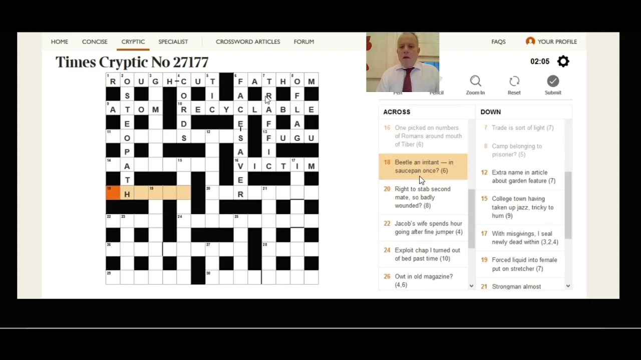 World's Best Solver explains how to solve today's Times Crossword!