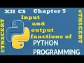 Chapter 5 Python-Variables and and Output Functions