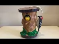 Gemmy 2000 Animated Living Garden Interactive Woodpecker Goldfinch Birdhouse Singing Birds