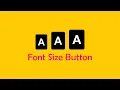 Font Size Button HMTL CSS Javascript