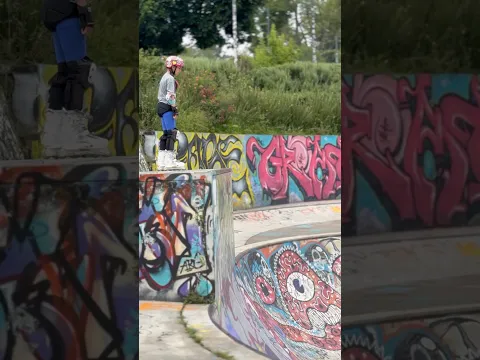 Vertical 😬😬😬 #rollerskating #skateparkvibes