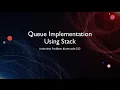 Queue Implementation Using Stack Java Interview Questions Data Structures Leetcode 232