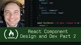 React Component Design and Dev Part 2 P5D85 - Live Coding with Jesse