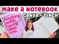 How To Make A Notebook Canva Cinch Machine For Beginners
