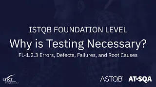ISTQB Foundation Level 1 2 3 Errors Defects Failures and Root Causes
