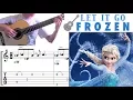 Let It Go Frozen Guitar Notation TAB
