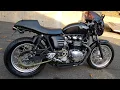 BIG BLACK BAD ASS ROAD RACING TRIUMPH THRUXTON 900
