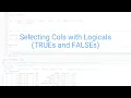 R and RStudio for the Total Beginner Basics of Column Selection and Row Filtering